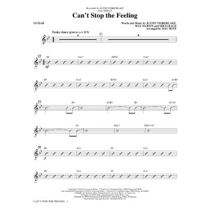 Can't Stop the Feeling (from Trolls) (arr. Mac Huff) - Guitar