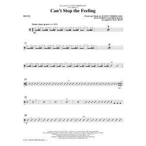 Can't Stop the Feeling (from Trolls) (arr. Mac Huff) - Drums