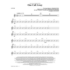 One Call Away - Guitar