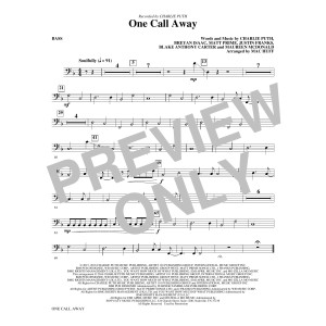 One Call Away - Bass