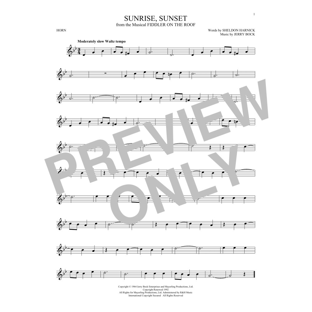 Sunrise, Sunset