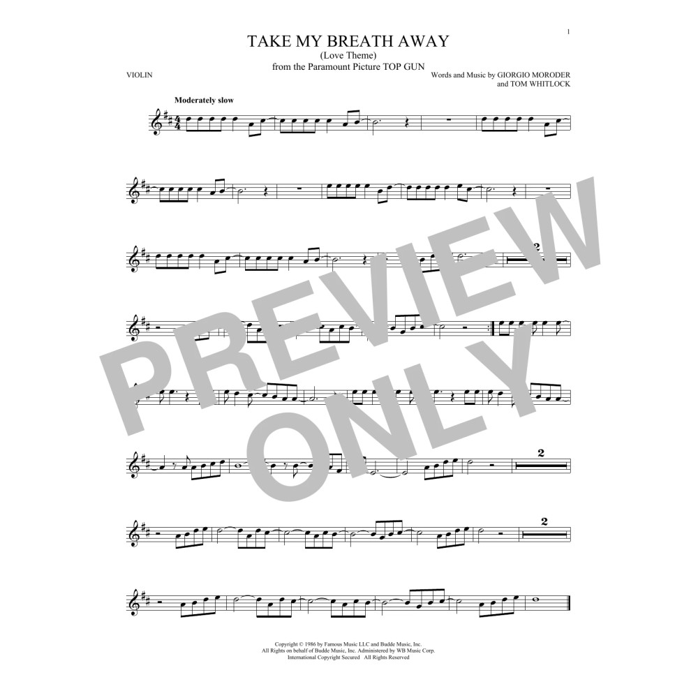 Take My Breath Away (Love Theme)