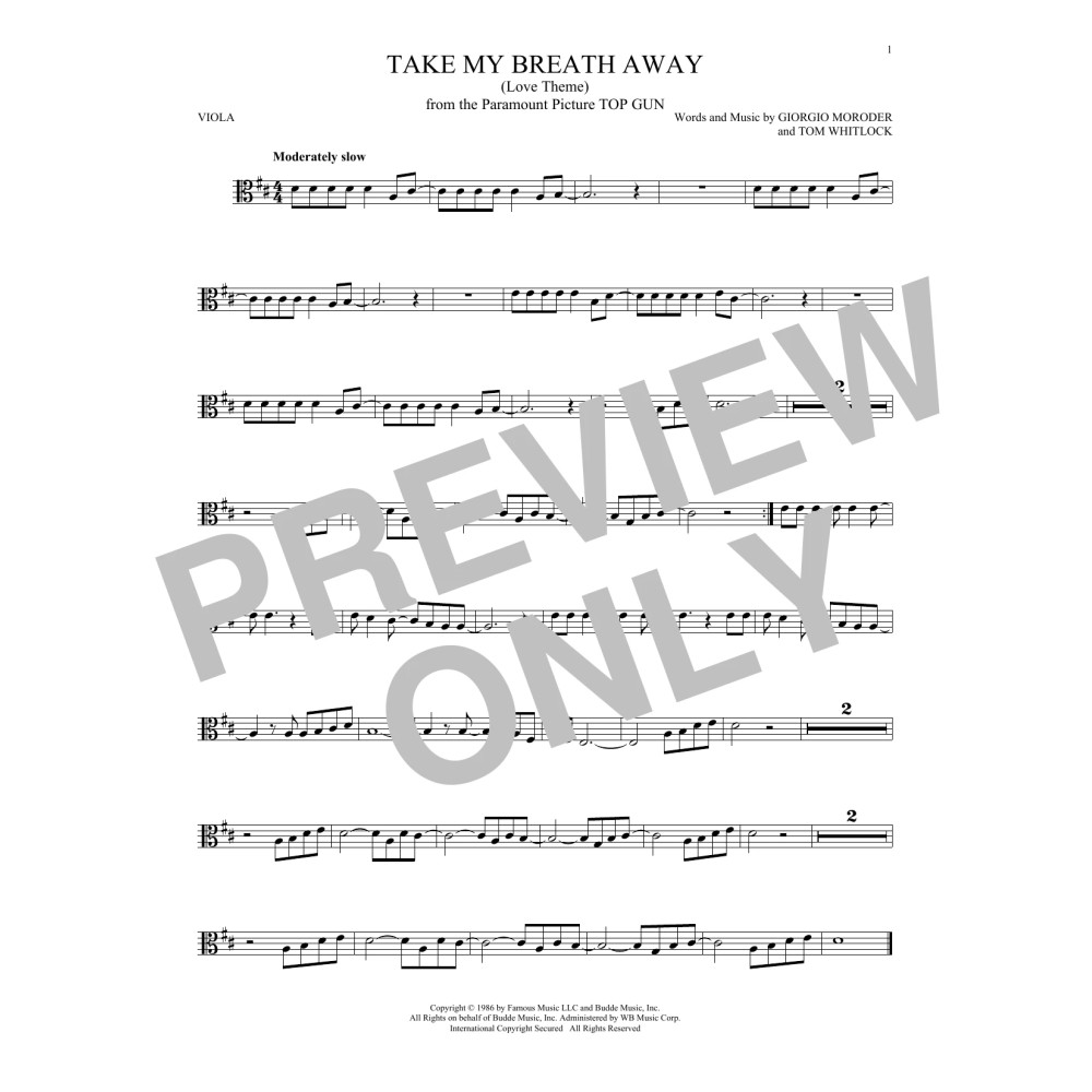Take My Breath Away (Love Theme)