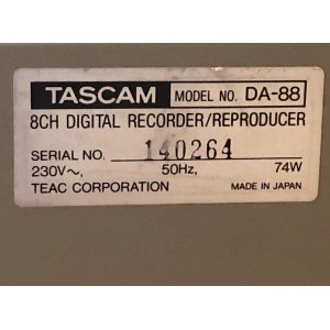 TASCAM DA-88 GRABADORA DIGITAL VINTAGE