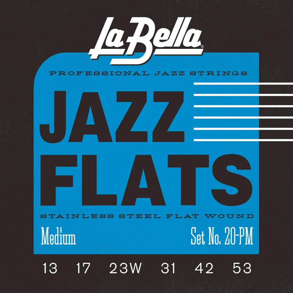 La Bella Jazz Flats Electric String Set 13-53