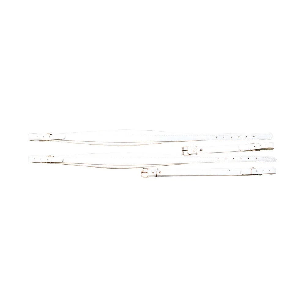 P.courroies Cuir Accord. 120b Blanc