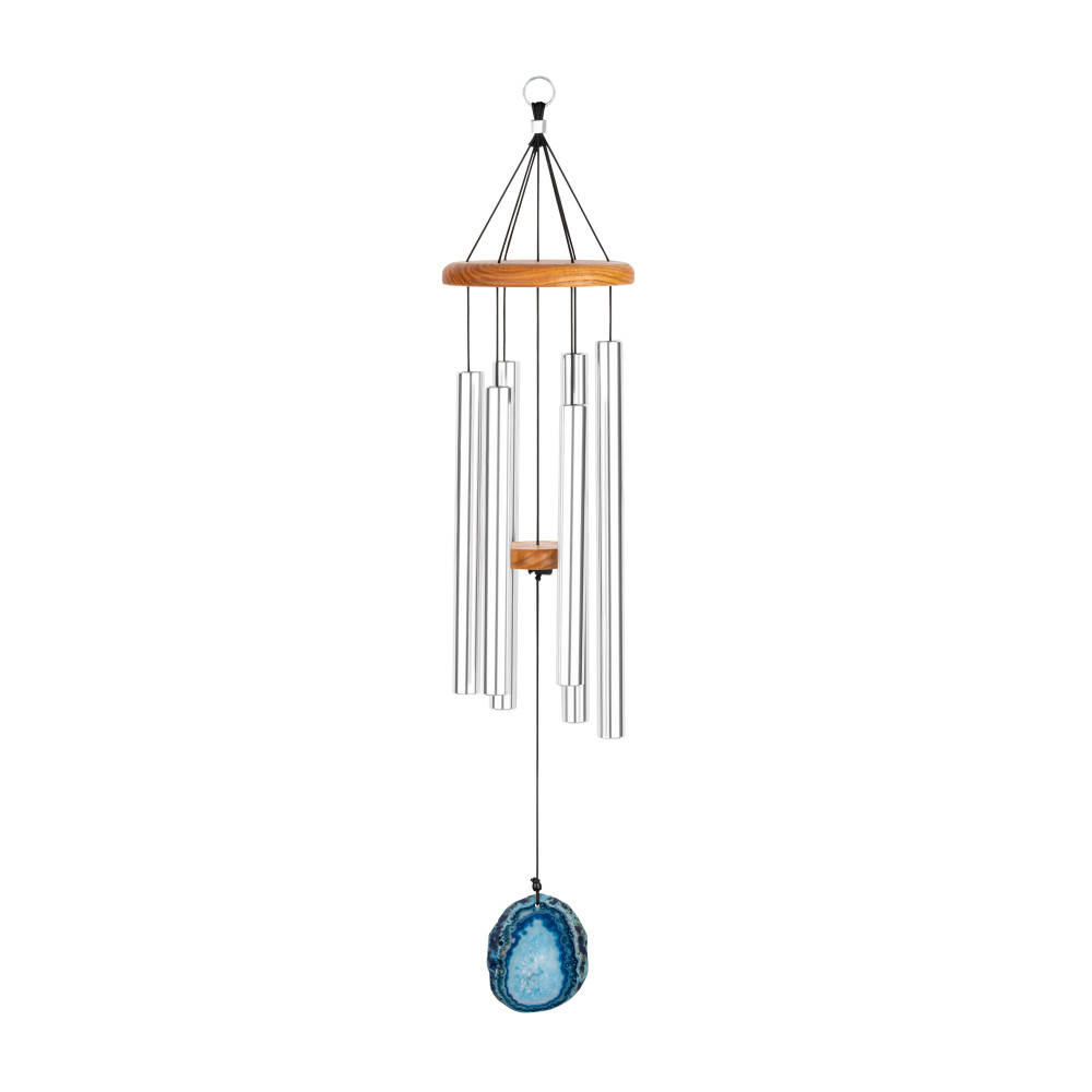 Chimes Sonic Energy Agate 29", Silver
