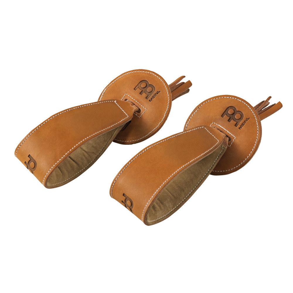 Pair Cymbal Leather Handles Professional