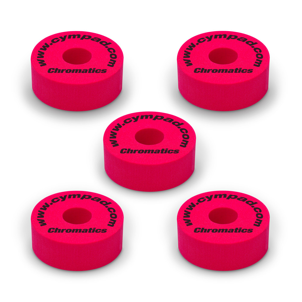 Set of 5 Cympad Chromatics Red Pads