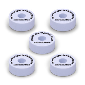 Set of 5 Cympad Chromatics White Pads
