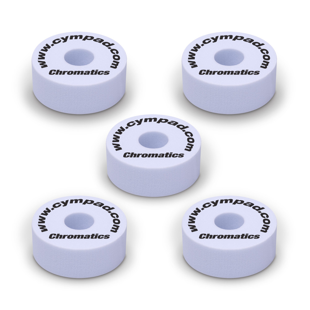 Set of 5 Cympad Chromatics White Pads