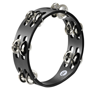 Meinl 8" Wooden Tambourine Black Steel Cymbal