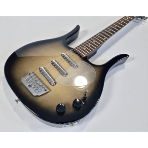 La guitarra Danelectro Longhorn 3-Pickups Blackburst es una opción perfecta para los amantes del sonido vintage. Con su diseño
