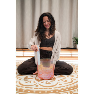Sonic Energy Crystal Singing Bowl 9" C3