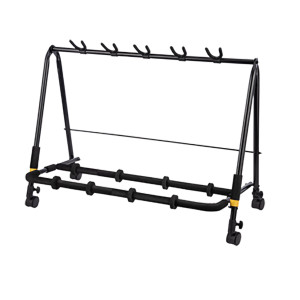 Soporte Hercules para 5 guitarras con ruedas
