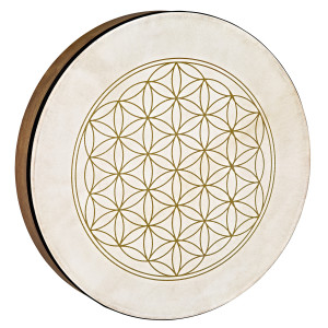 Hand Drum Sonic Energy 16" Brown Flower