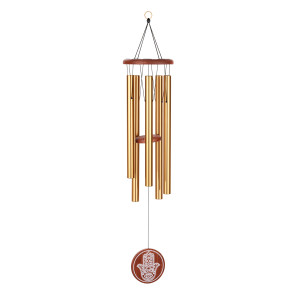 Chimes Sonic Energy Hamsa 36", Negro