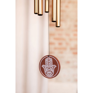 Chimes Sonic Energy Hamsa 36", Noir
