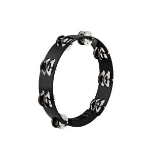 Meinl Black ABS Tambourine 25 cm 1-row cymbals