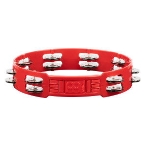 Pandereta Meinl ABS roja 25 cm 1 fila de platillos