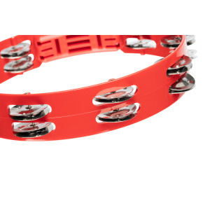 Pandereta Meinl ABS roja 25 cm 1 fila de platillos