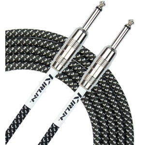 Cable Guitare Kirlin 10m Jack Jack Noir