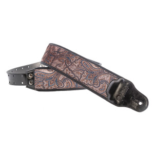 Correa de terciopelo Righton J-Paisley marrón