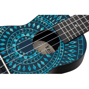 Pack Ukulele Soprano Keiki Bleu