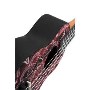 Pack Ukulele Soprano Keiki Rouge