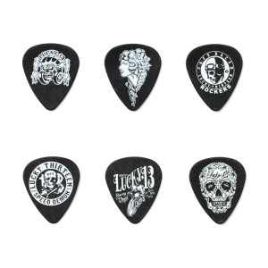 Box of 6 Dunlop Lucky 13 Medium Picks