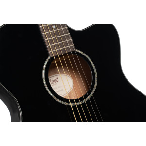 Guitarra Cort Luce L60ce Negra
