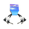 Pack of 2 Kirlin Patch Cables 0.15 m Black