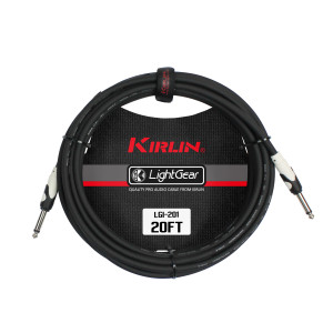 Cable Guitare Kirlin 6m Jack Jack Noir