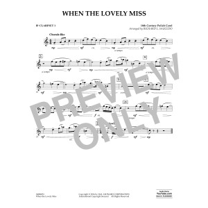 When the Lovely Miss (18th Century Polish Carol) - Bb Clarinet 1