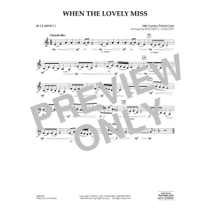 When the Lovely Miss (18th Century Polish Carol) - Bb Clarinet 2