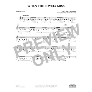 When the Lovely Miss (18th Century Polish Carol) - Bb Clarinet 3