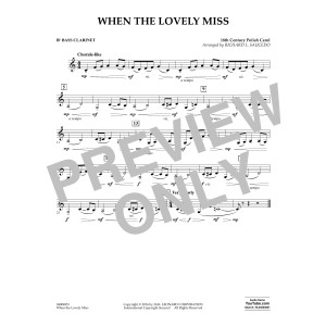 When the Lovely Miss (18th Century Polish Carol) - Bb Bass Clarinet