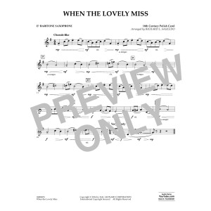 When the Lovely Miss (18th Century Polish Carol) - Eb Baritone Saxophone