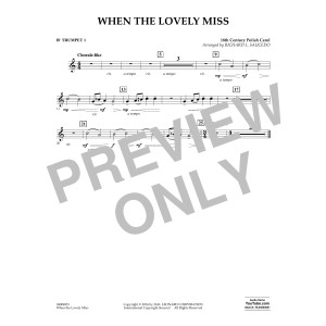 When the Lovely Miss (18th Century Polish Carol) - Bb Trumpet 1