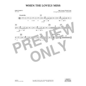 When the Lovely Miss (18th Century Polish Carol) - Percussion 2