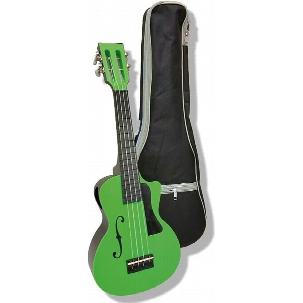 Aqualele A2 verde - Ukelele de concierto resistente al agua, color verde.