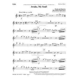 Awake, My Soul! - Fiddle