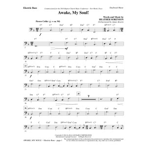 Awake, My Soul! - Electric Bass