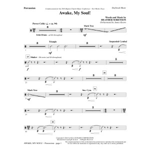 Awake, My Soul! - Percussion
