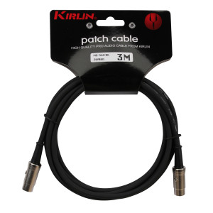 Cable MIDI Kirlin 3 m Negro