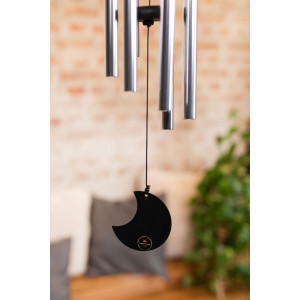 Chimes Sonic Energy Moon 32", Silver