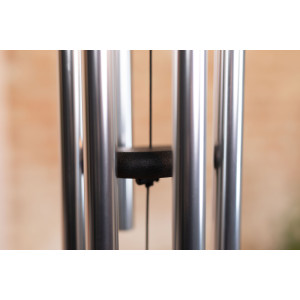 Chimes Sonic Energy Moon 32", Silver