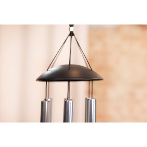 Chimes Sonic Energy Moon 32", Argent