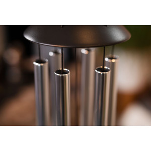 Chimes Sonic Energy Moon 32", Silver