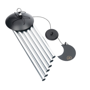 Chimes Sonic Energy Moon 32", Silver